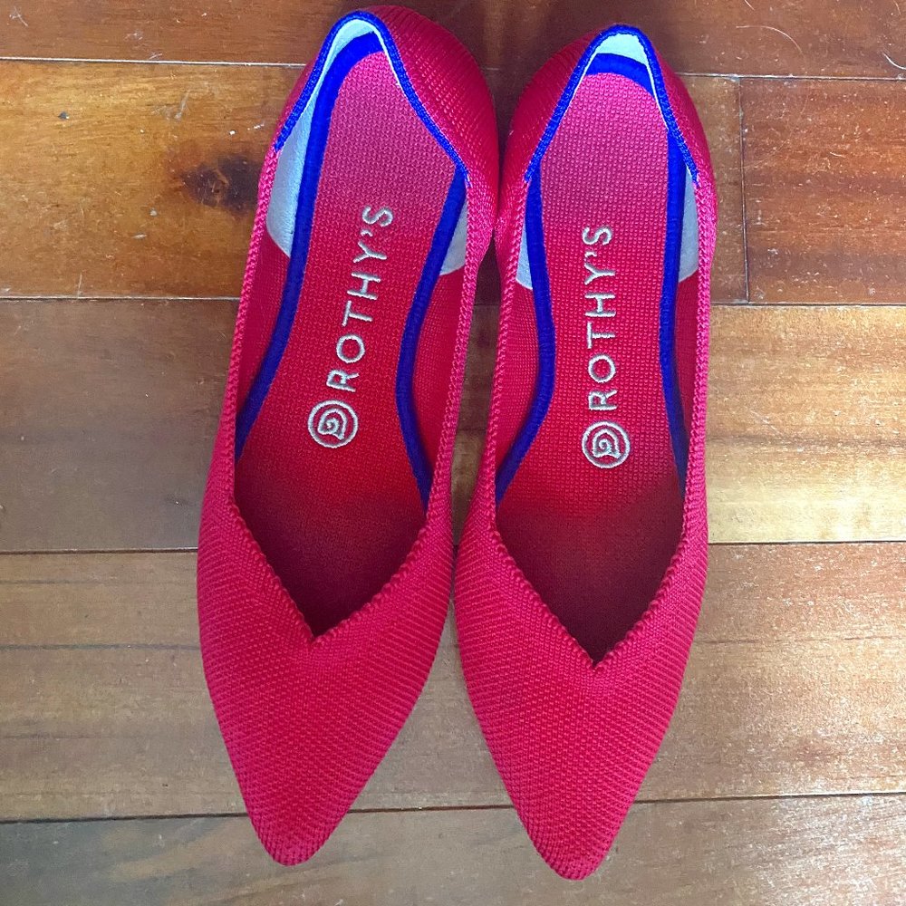 Brand New Rothys Pointed Flat - Berry